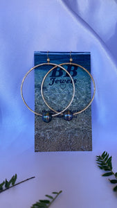 Tahitian Pearl Hoops