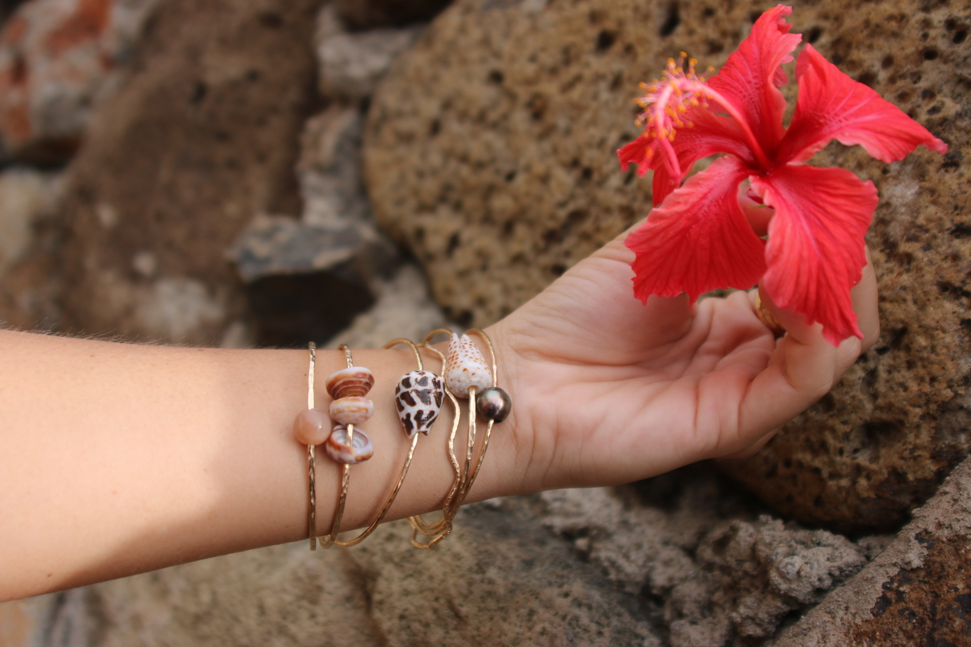 Puka Shell Bangle